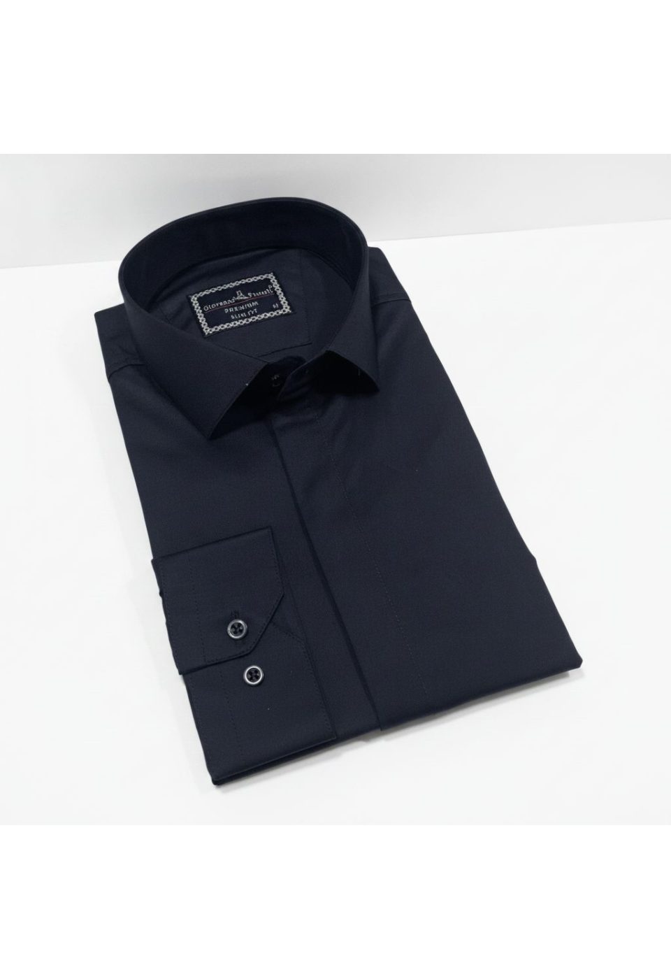 7045 CR SATIN 009 Slim Fit Uzun Kol Düz Renk Saten Erkek Gömlek 3GMK317045009 - Giovanni Fratelli