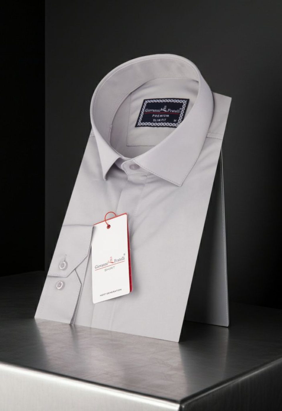 Slim Fit Uzun Kol Düz Renk Saten Erkek Gömlek 3GMK317045010 Slim Fit Uzun Kol Düz Renk Saten Erkek Gömlek 3GMK317045010