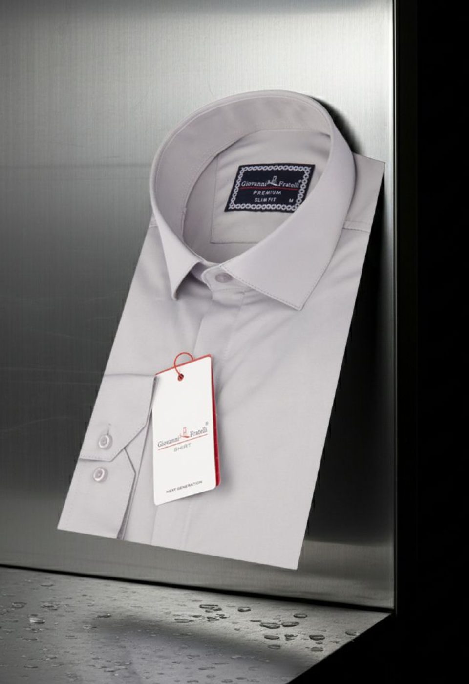 Slim Fit Uzun Kol Düz Renk Saten Erkek Gömlek 3GMK317045010