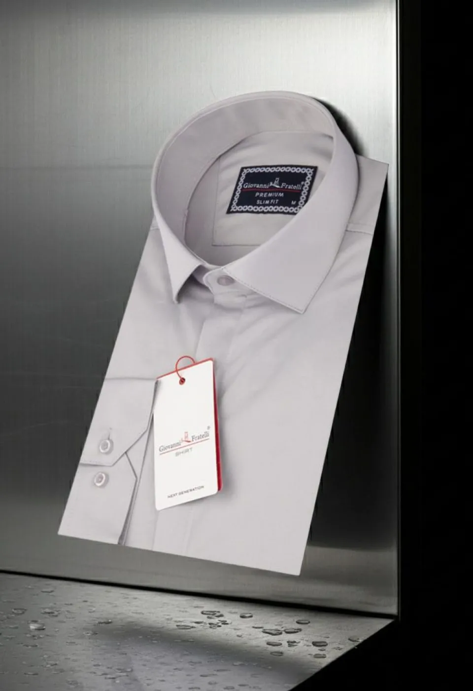 Slim Fit Uzun Kol Düz Renk Saten Erkek Gömlek 3GMK317045010