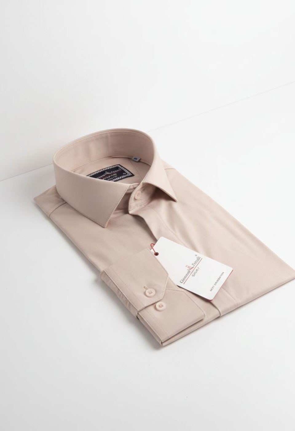 Slim Fit Uzun Kol Düz Renk Saten Erkek Gömlek 3GMK317045011 - Giovanni Fratelli