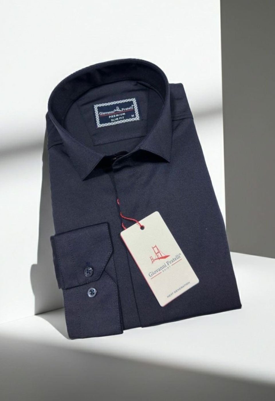 Slim Fit Uzun Kol Düz Renk Saten Erkek Gömlek 3GMK317045013