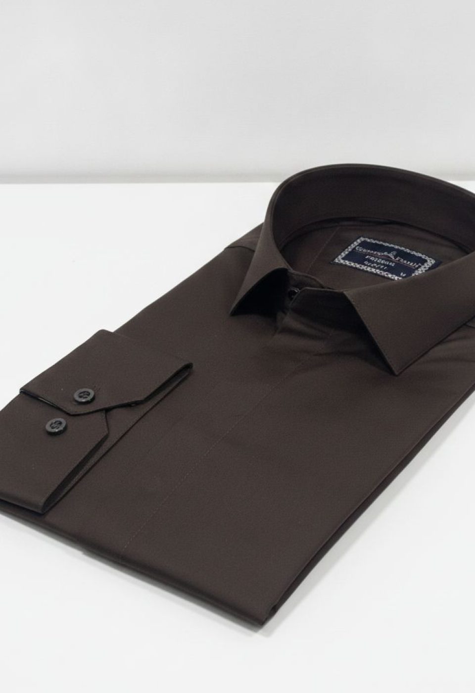 7045 CR SATIN 014 Slim Fit Uzun Kol Düz Renk Saten Erkek Gömlek 3GMK317045014 - Giovanni Fratelli