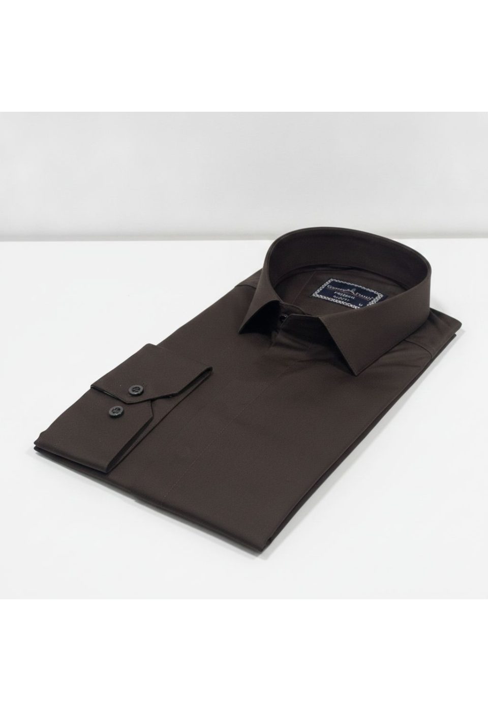 7045 CR SATIN 014 Slim Fit Uzun Kol Düz Renk Saten Erkek Gömlek 3GMK317045014 - Giovanni Fratelli
