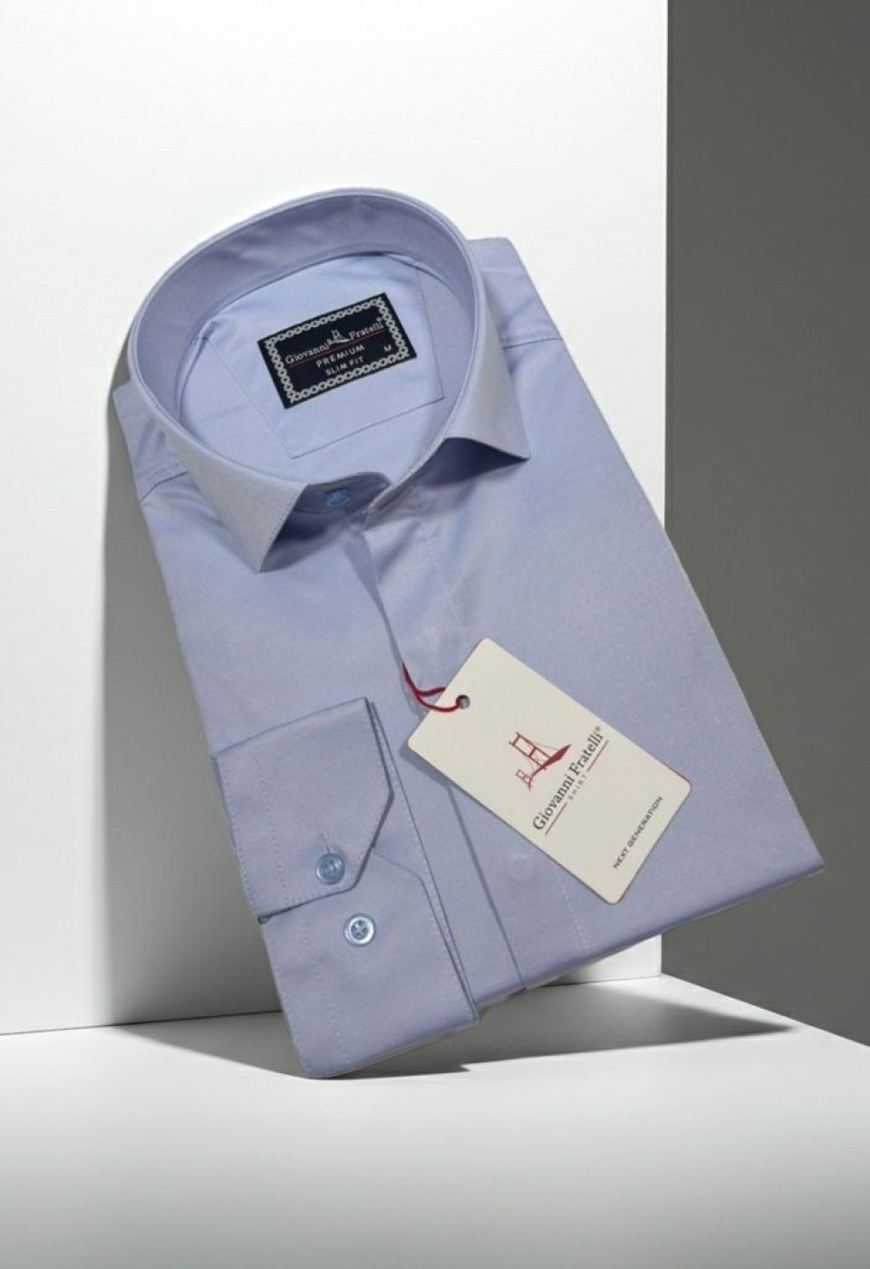 Slim Fit Uzun Kol Düz Renk Saten Erkek Gömlek 3GMK317045016