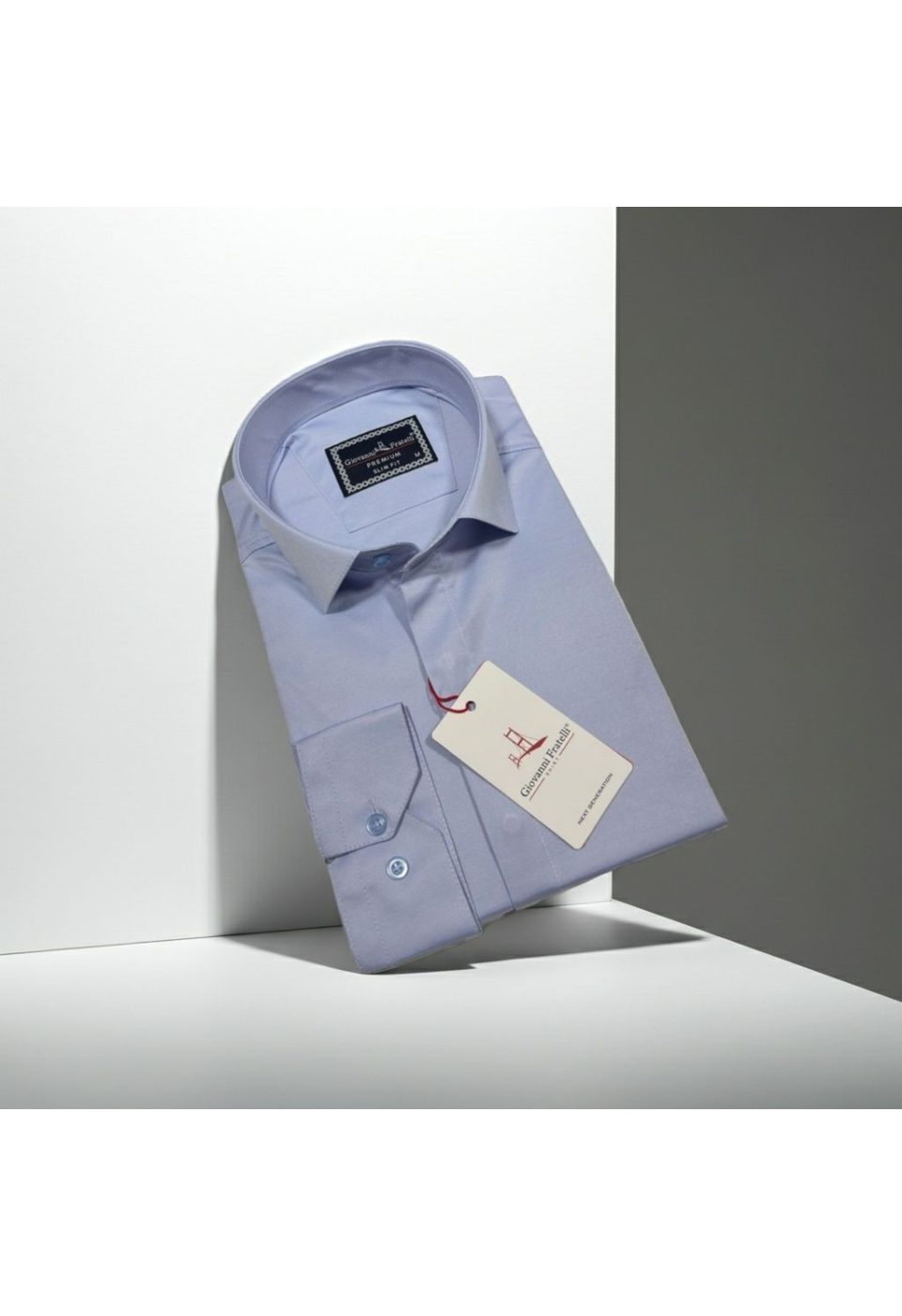 Slim Fit Uzun Kol Düz Renk Saten Erkek Gömlek 3GMK317045016 - Giovanni Fratelli
