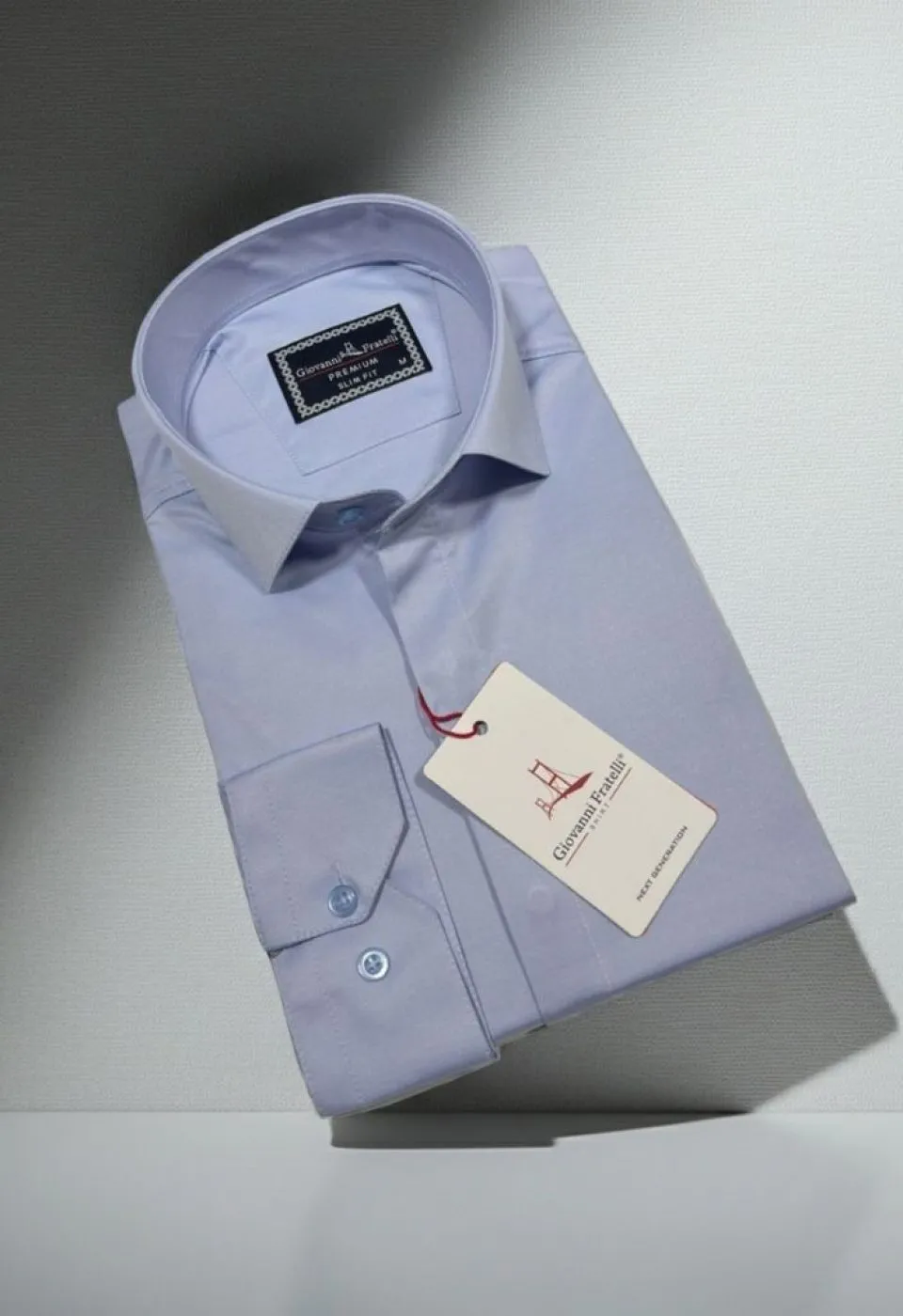 Slim Fit Uzun Kol Düz Renk Saten Erkek Gömlek 3GMK317045016