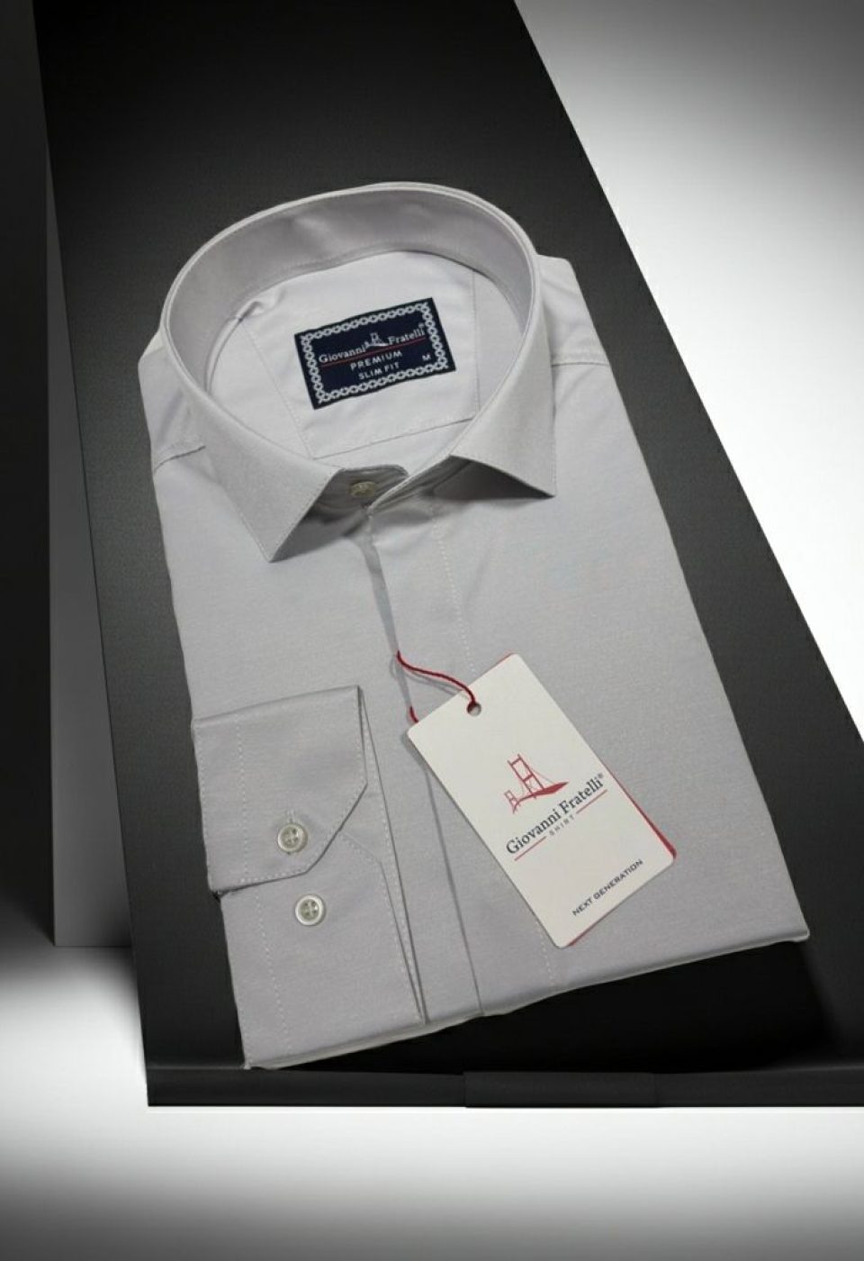Slim Fit Uzun Kol Düz Renk Saten Erkek Gömlek 3GMK317045017