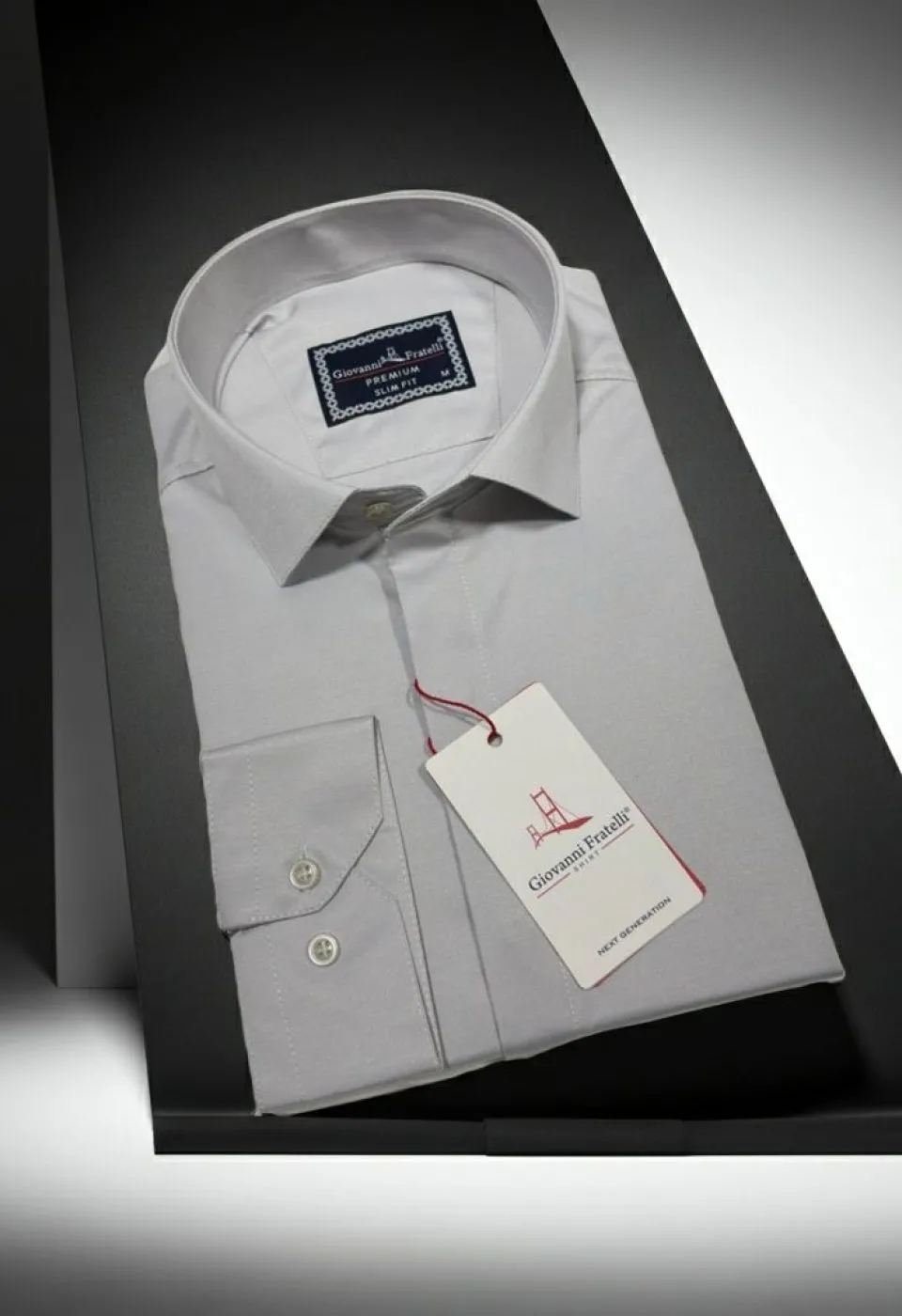 Slim Fit Uzun Kol Düz Renk Saten Erkek Gömlek 3GMK317045017