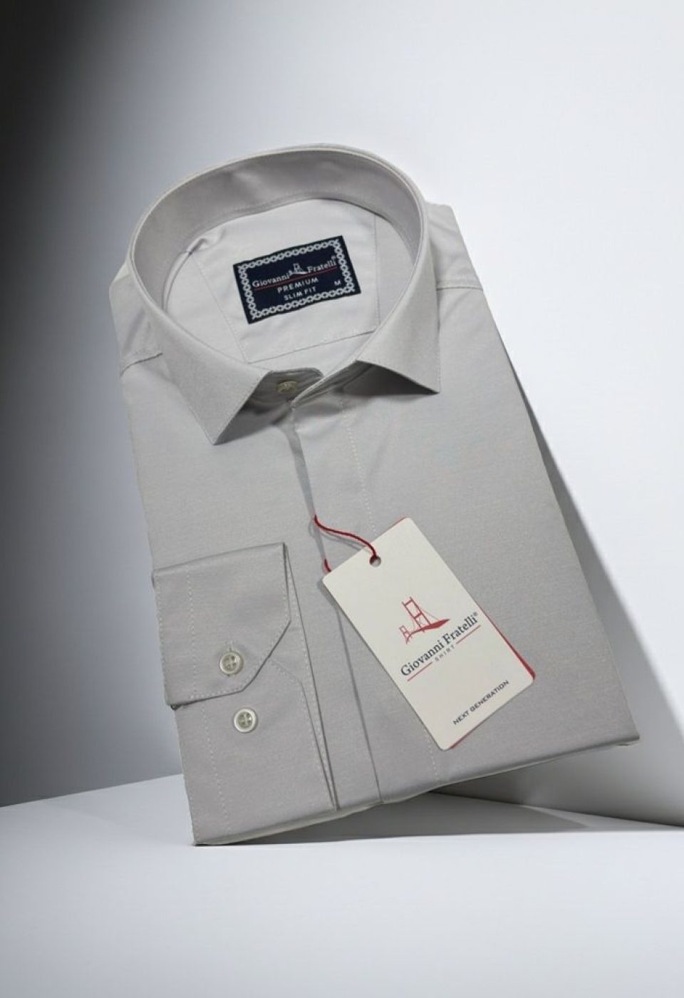Slim Fit Uzun Kol Düz Renk Saten Erkek Gömlek 3GMK317045017 Slim Fit Uzun Kol Düz Renk Saten Erkek Gömlek 3GMK317045017