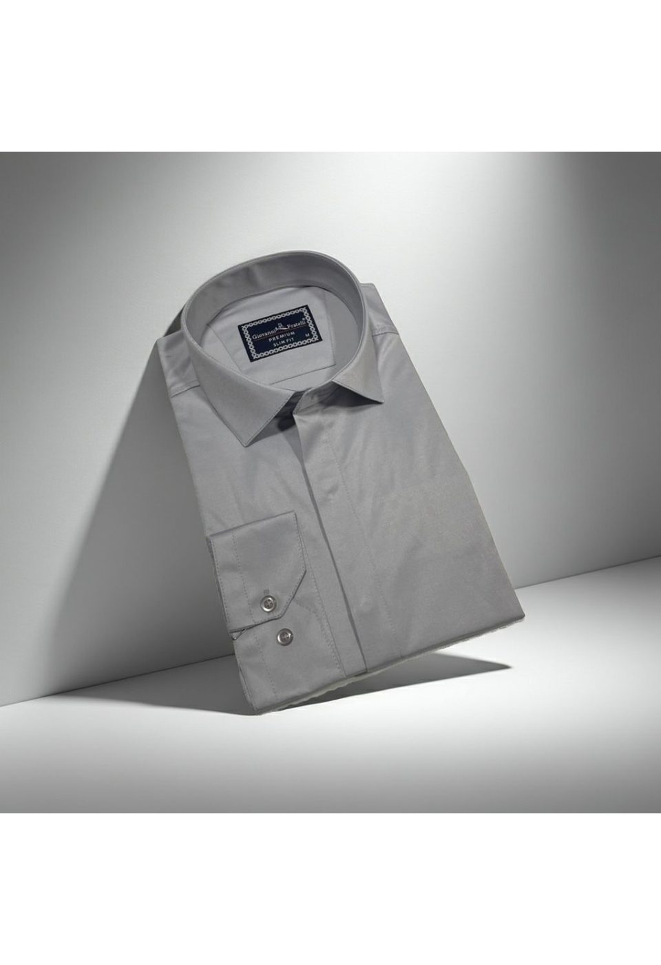 7045 CR SATIN 018 Slim Fit Uzun Kol Düz Renk Saten Erkek Gömlek 3GMK317045018 - Giovanni Fratelli