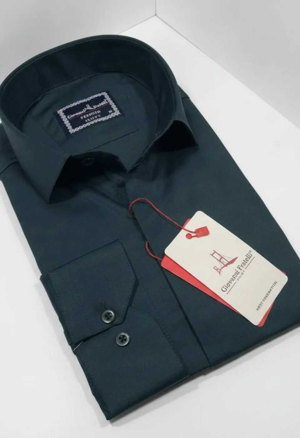 Slim Fit Uzun Kol Düz Renk Saten Erkek Gömlek 3GMK317045020