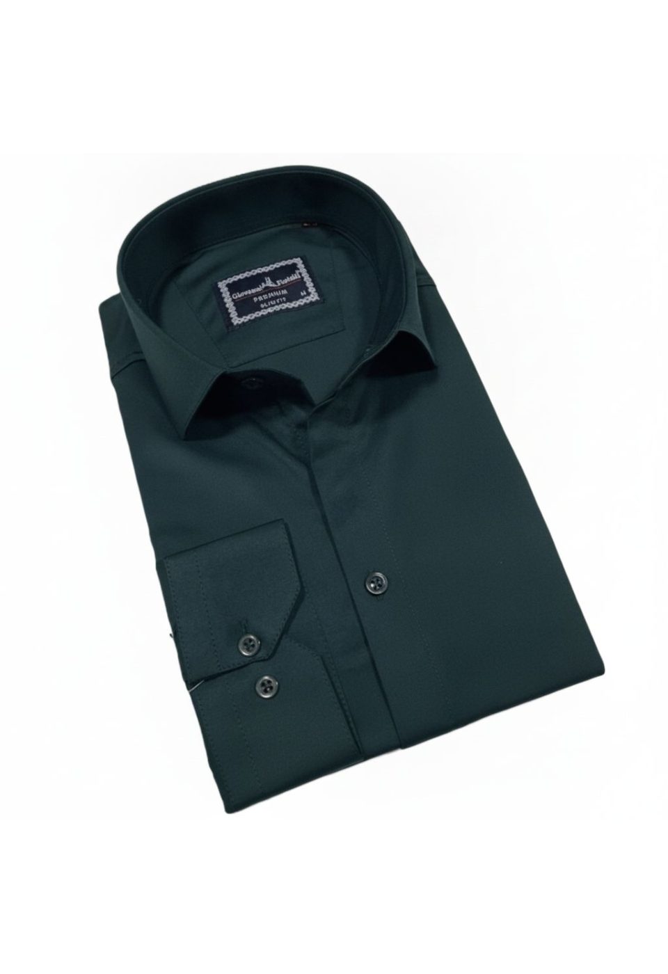 7045 CR SATIN 020 Slim Fit Uzun Kol Düz Renk Saten Erkek Gömlek 3GMK317045020 - Giovanni Fratelli
