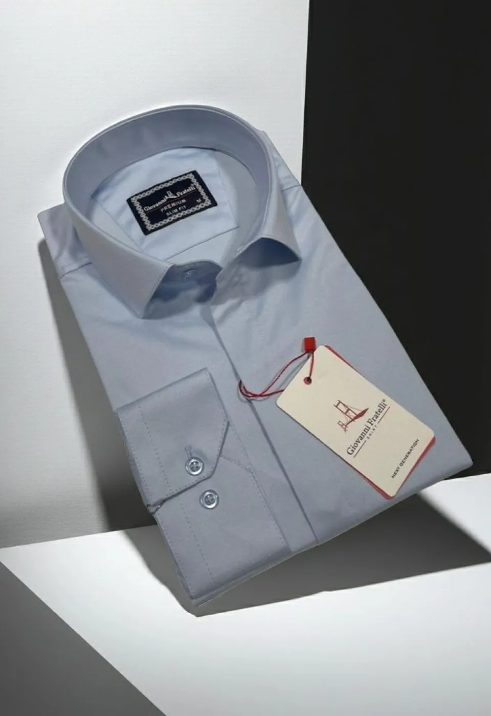 Slim Fit Uzun Kol Düz Renk Saten Erkek Gömlek 3GMK317045021