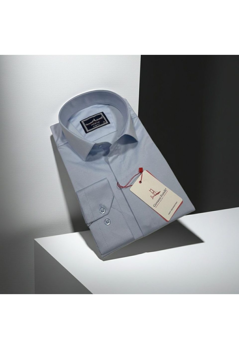 7045 CR SATIN 021 Slim Fit Uzun Kol Düz Renk Saten Erkek Gömlek 3GMK317045021 - Giovanni Fratelli