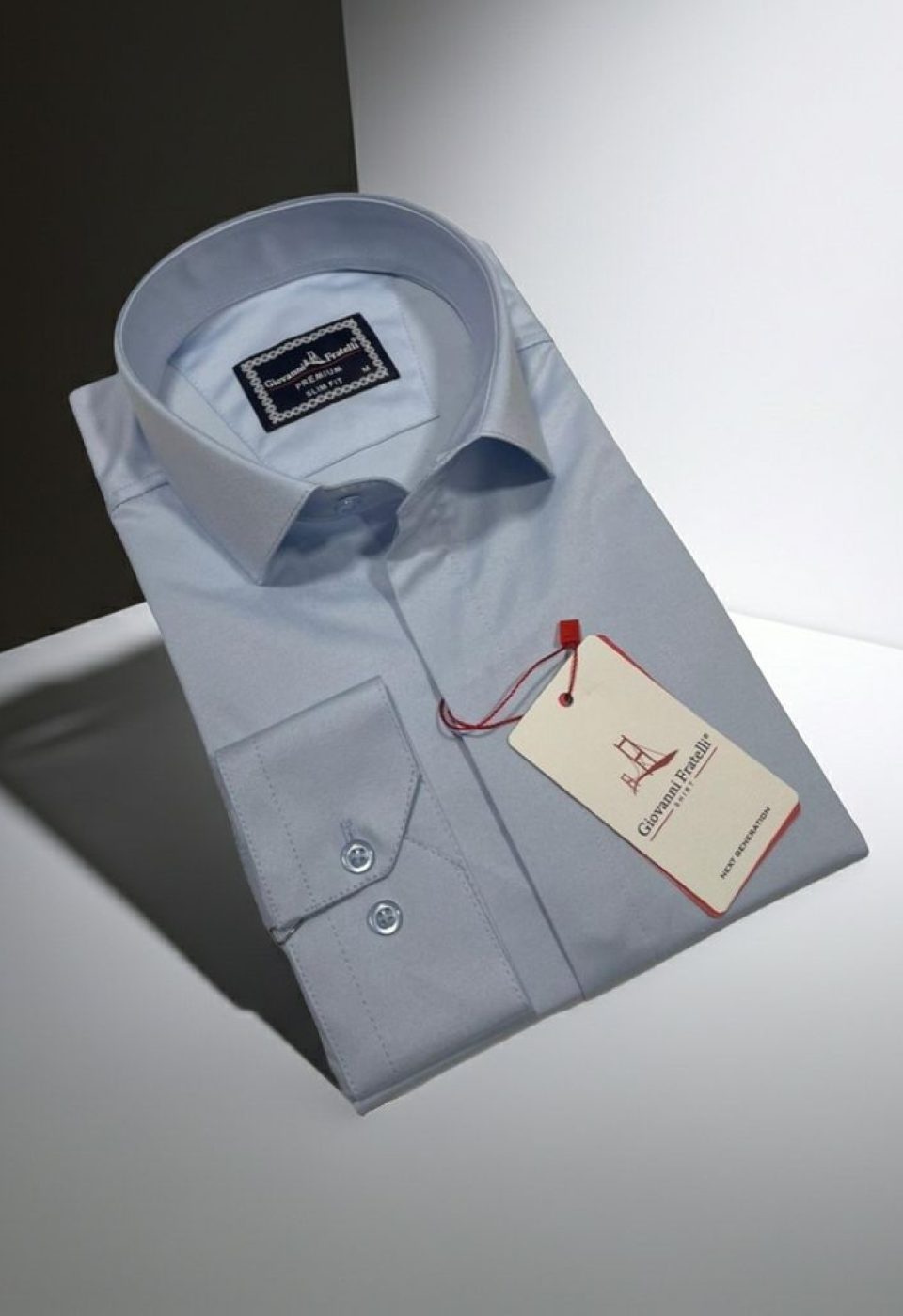 Slim Fit Uzun Kol Düz Renk Saten Erkek Gömlek 3GMK317045021