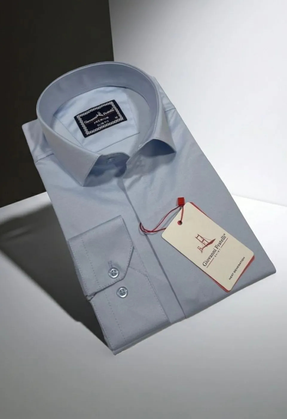 Slim Fit Uzun Kol Düz Renk Saten Erkek Gömlek 3GMK317045021