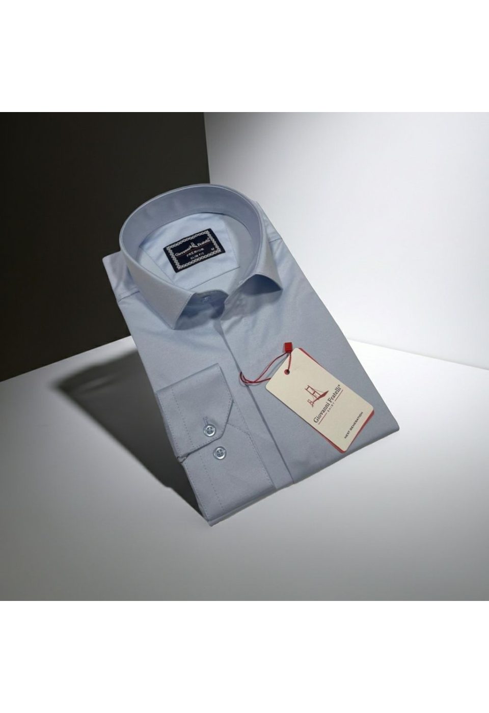 7045 CR SATIN 021 Slim Fit Uzun Kol Düz Renk Saten Erkek Gömlek 3GMK317045021 - Giovanni Fratelli