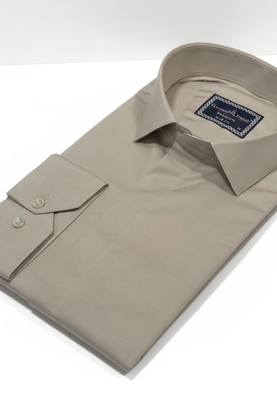 Slim Fit Uzun Kol Düz Renk Saten Erkek Gömlek 3GMK317045022 - Giovanni Fratelli