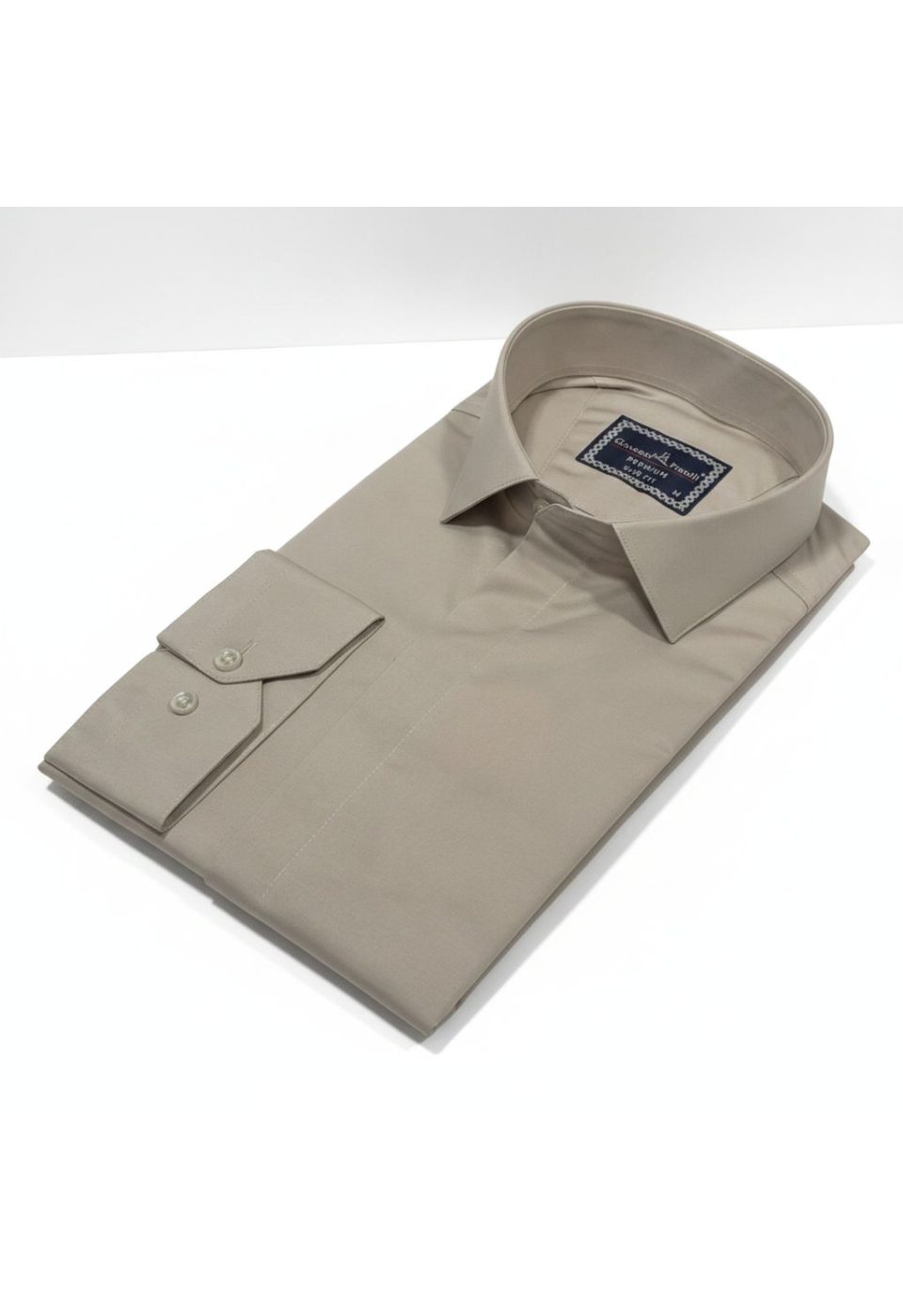 Slim Fit Uzun Kol Düz Renk Saten Erkek Gömlek 3GMK317045022 - Giovanni Fratelli