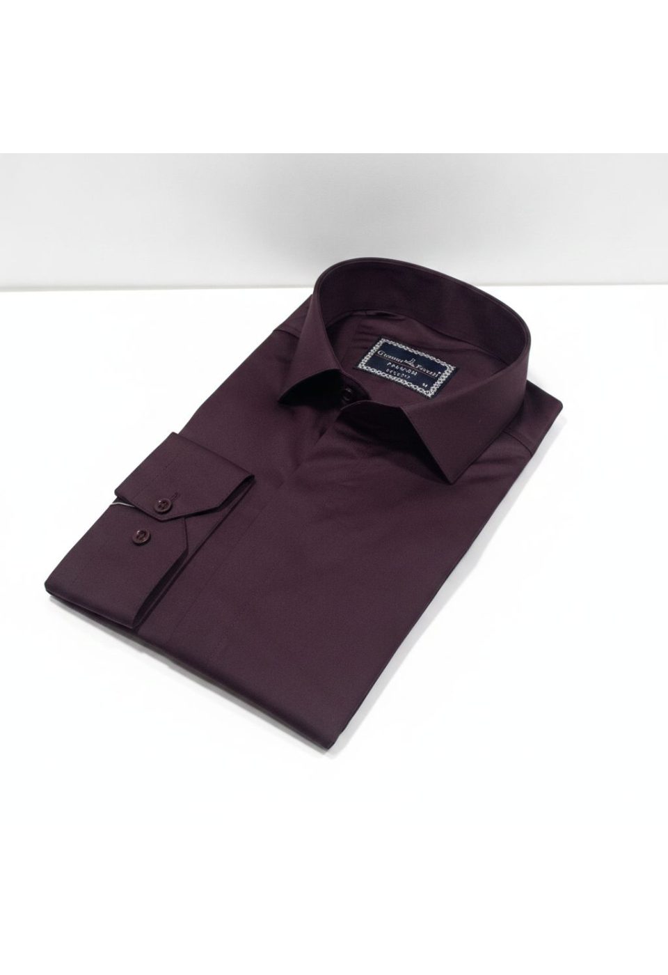 Slim Fit Uzun Kol Düz Renk Saten Erkek Gömlek 3GMK317045024 - Giovanni Fratelli