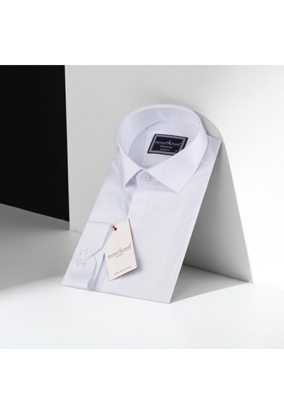 Slim Fit Uzun Kol Düz Renk Saten Erkek Gömlek 3GMK317045BYZ - Giovanni Fratelli