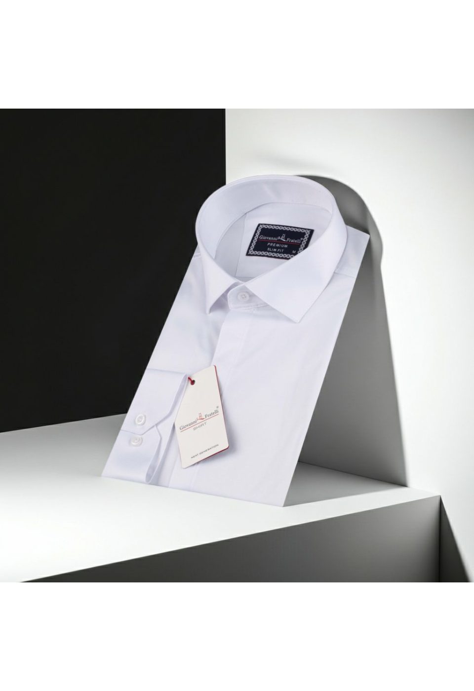 Slim Fit Uzun Kol Düz Renk Saten Erkek Gömlek 3GMK317045BYZ - Giovanni Fratelli