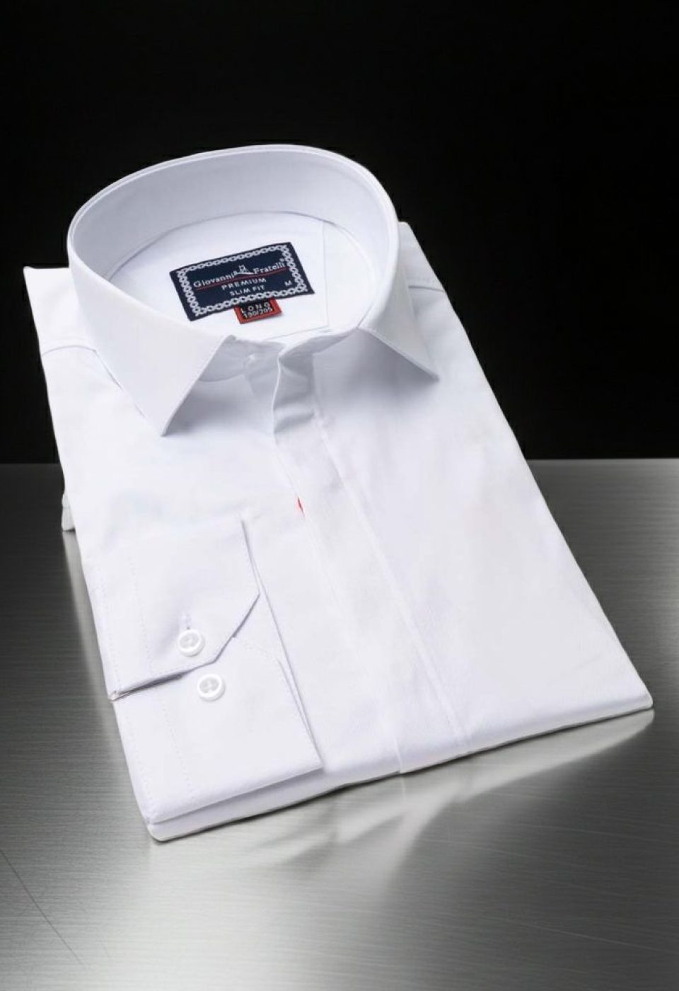 8 Drop Slim Fit Uzun Kol Düz Renk Saten Erkek Gömlek 3GMK327046001 - Giovanni Fratelli