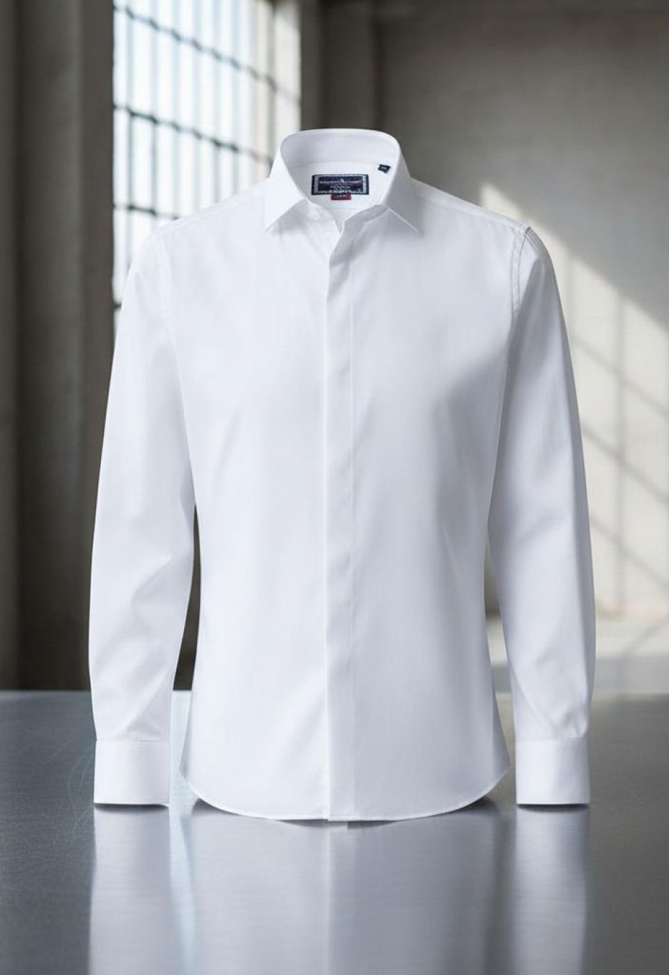 8 Drop Slim Fit Uzun Kol Düz Renk Saten Erkek Gömlek 3GMK327046001 - Giovanni Fratelli