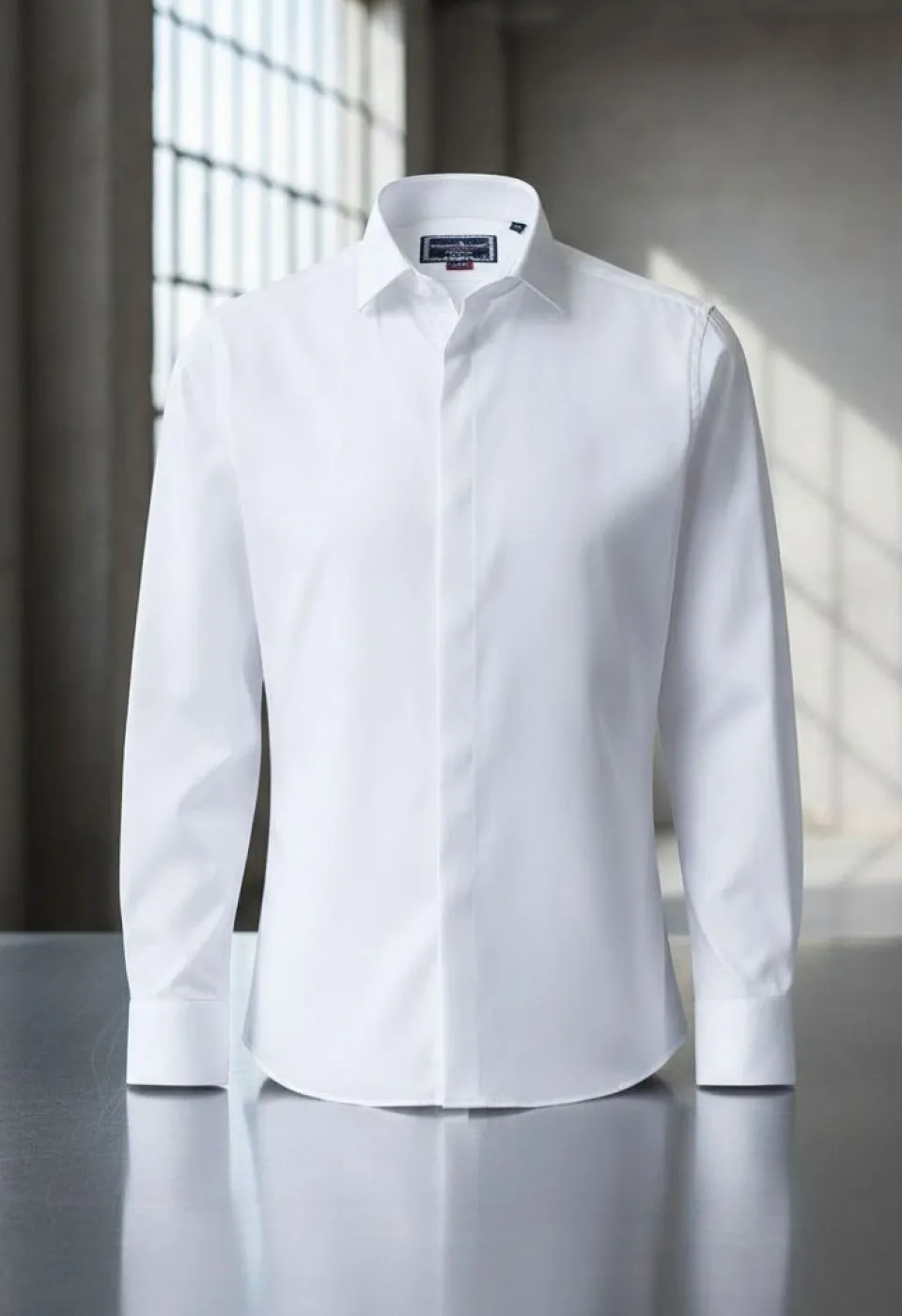 8 Drop Slim Fit Uzun Kol Düz Renk Saten Erkek Gömlek 3GMK327046001