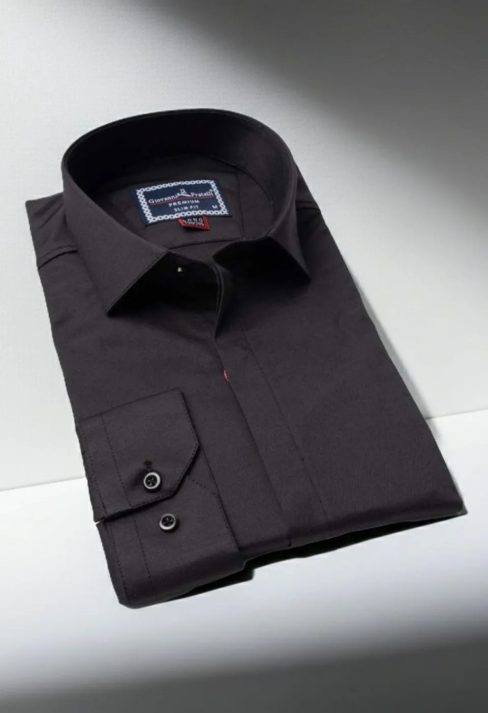 8 Drop Slim Fit Uzun Kol Düz Renk Saten Erkek Gömlek 3GMK327046003