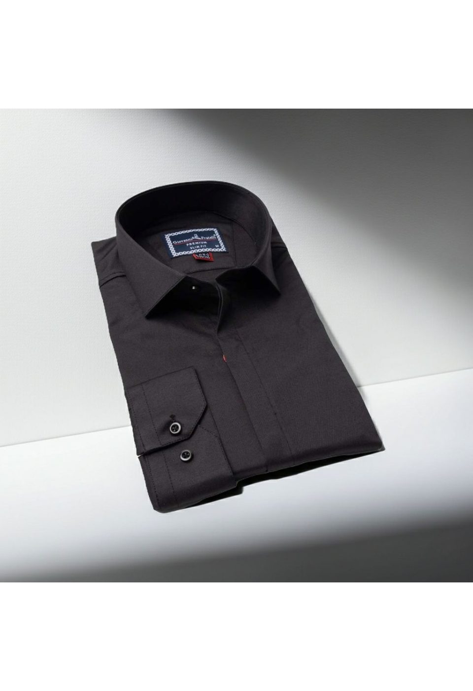 8 Drop Slim Fit Uzun Kol Düz Renk Saten Erkek Gömlek 3GMK327046003 - Giovanni Fratelli