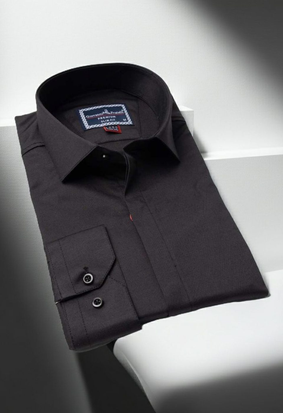 8 Drop Slim Fit Uzun Kol Düz Renk Saten Erkek Gömlek 3GMK327046003 - Giovanni Fratelli