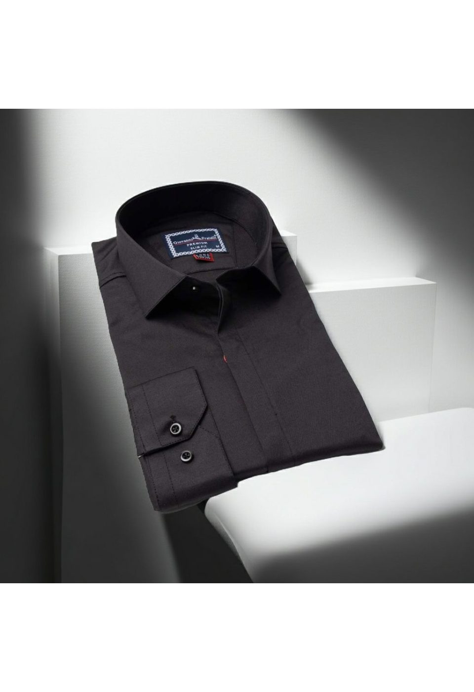 8 Drop Slim Fit Uzun Kol Düz Renk Saten Erkek Gömlek 3GMK327046003 - Giovanni Fratelli