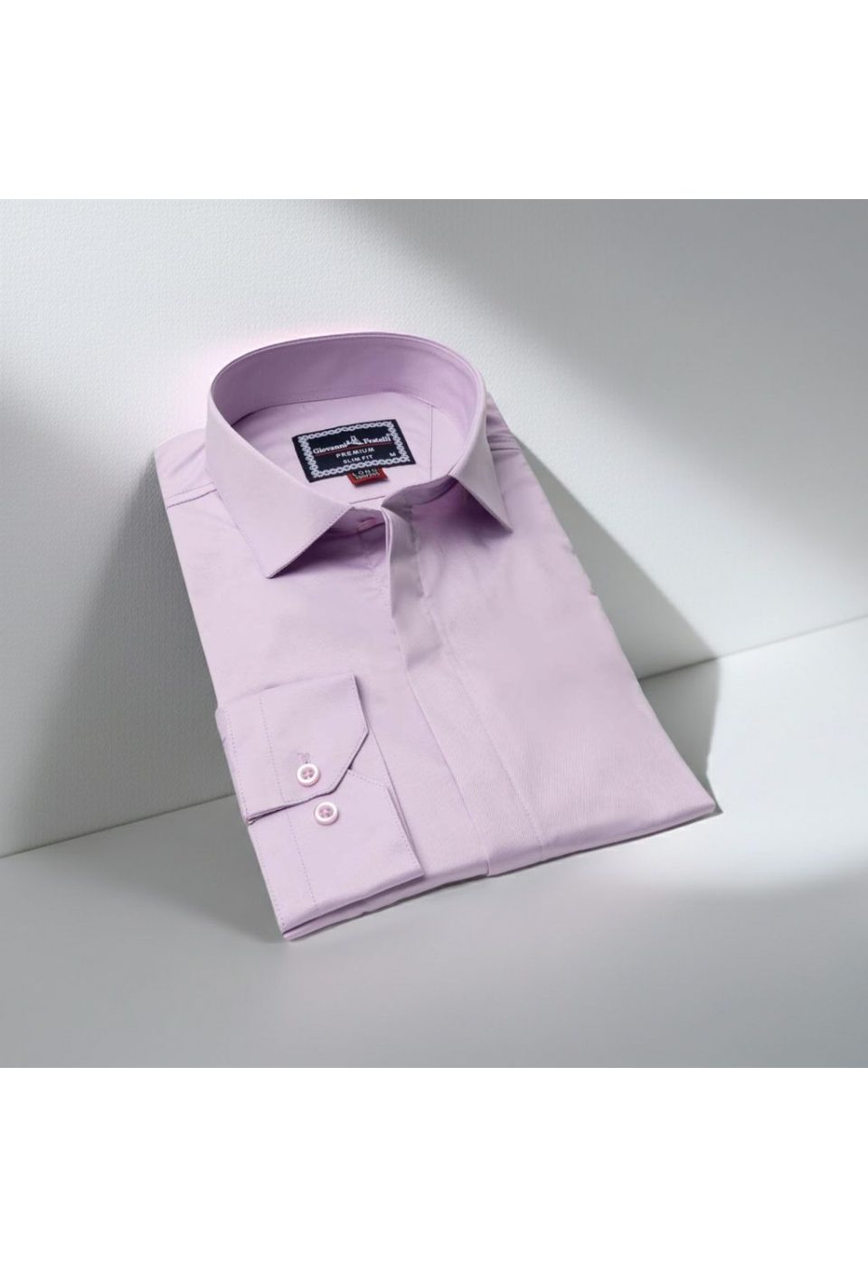 8 Drop Slim Fit Uzun Kol Düz Renk Saten Erkek Gömlek 3GMK327046005 - Giovanni Fratelli