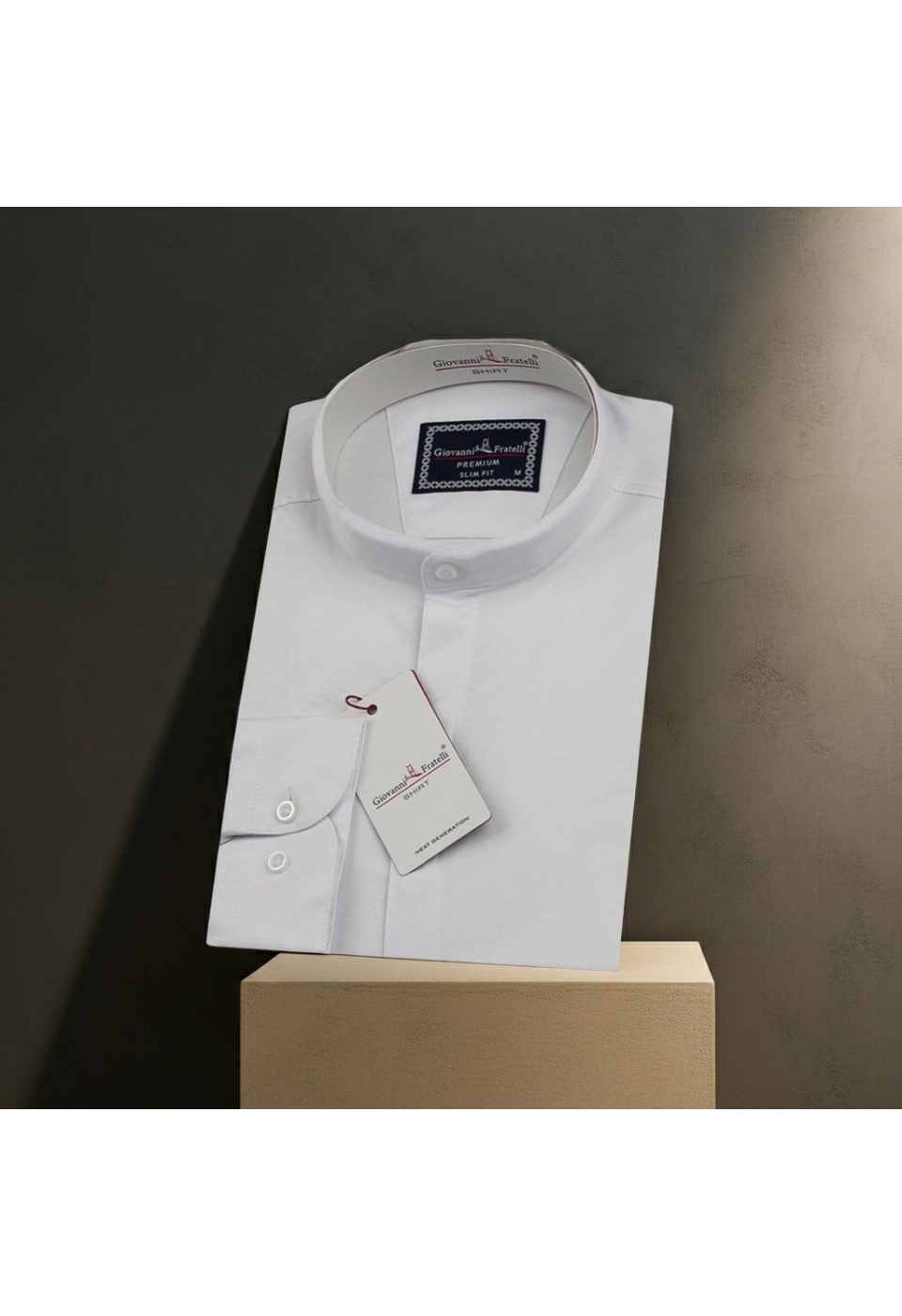 Slim Fit Kısa Kol Düz Renk Hakim Yaka Saten Erkek Gömlek 3GMK327047001 - Giovanni Fratelli