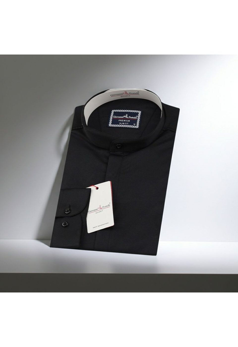 Slim Fit Kısa Kol Düz Renk Hakim Yaka Saten Erkek Gömlek 3GMK327047003 - Giovanni Fratelli