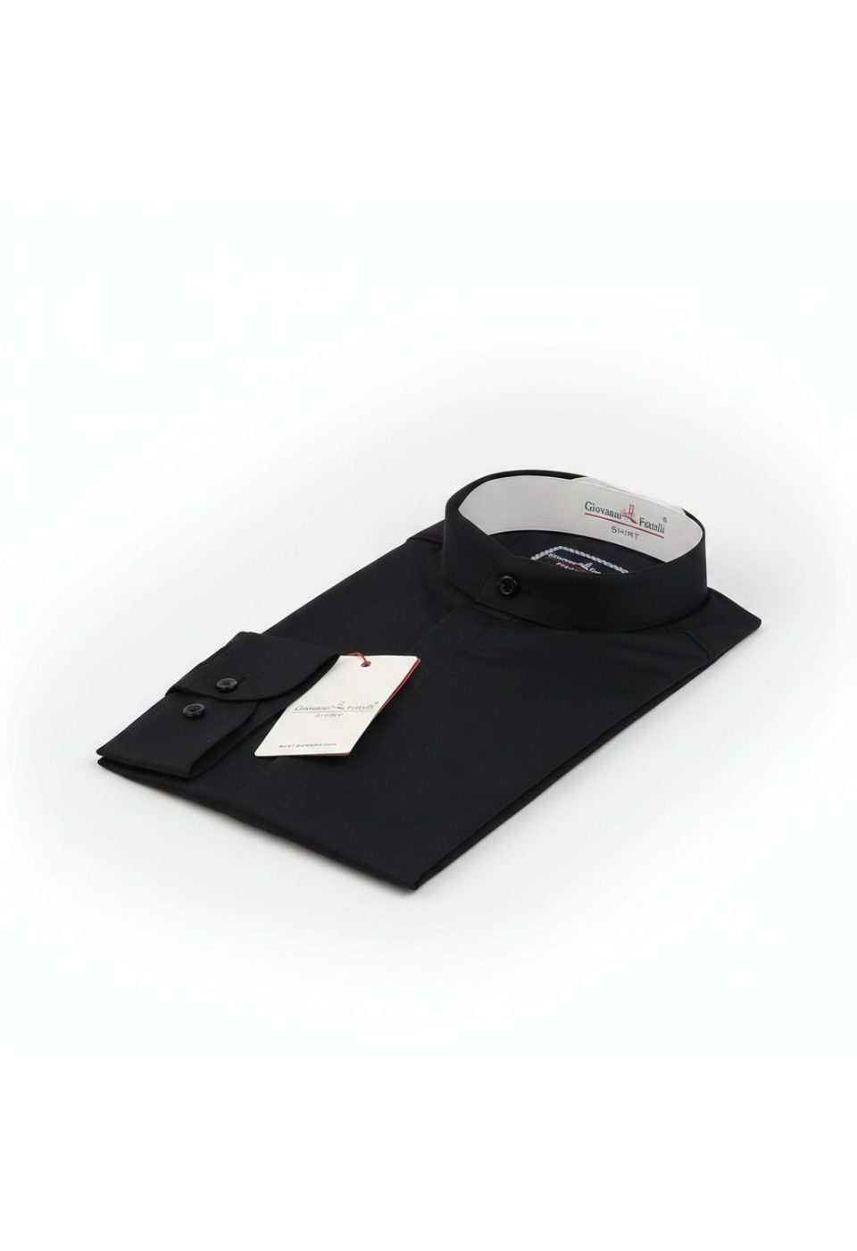 Slim Fit Kısa Kol Düz Renk Hakim Yaka Saten Erkek Gömlek 3GMK327047003 - Giovanni Fratelli