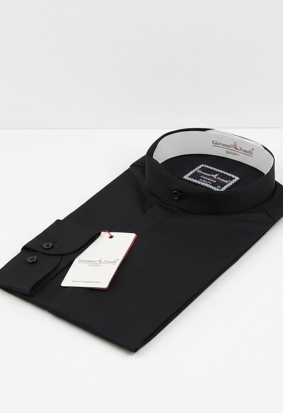Slim Fit Kısa Kol Düz Renk Hakim Yaka Saten Erkek Gömlek 3GMK327047003 - Giovanni Fratelli