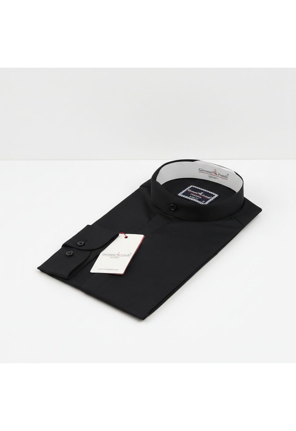 Slim Fit Kısa Kol Düz Renk Hakim Yaka Saten Erkek Gömlek 3GMK327047003 - Giovanni Fratelli