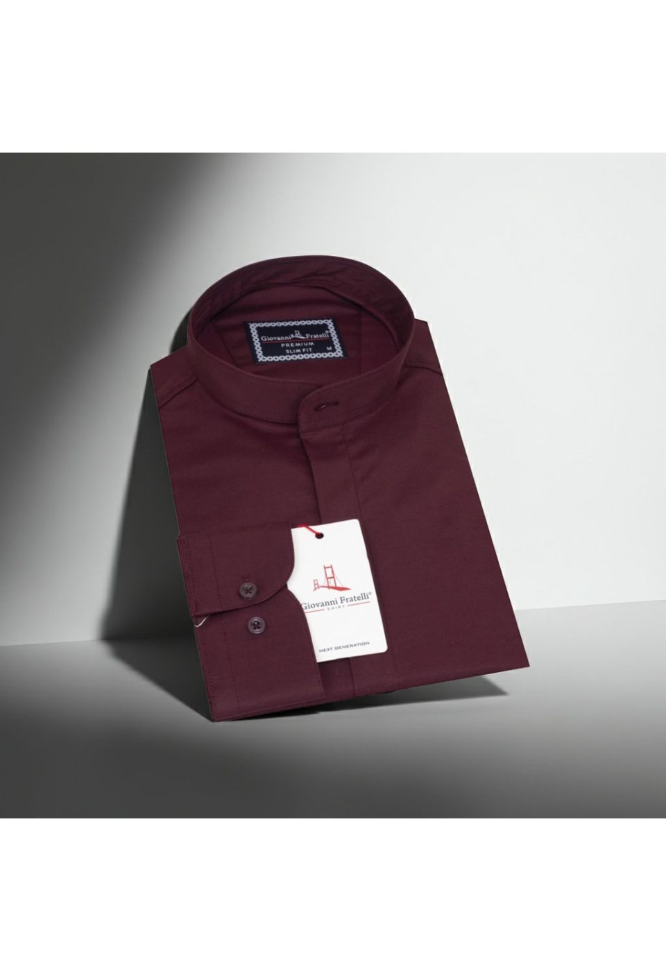 Slim Fit Kısa Kol Düz Renk Hakim Yaka Saten Erkek Gömlek 3GMK327047005 - Giovanni Fratelli