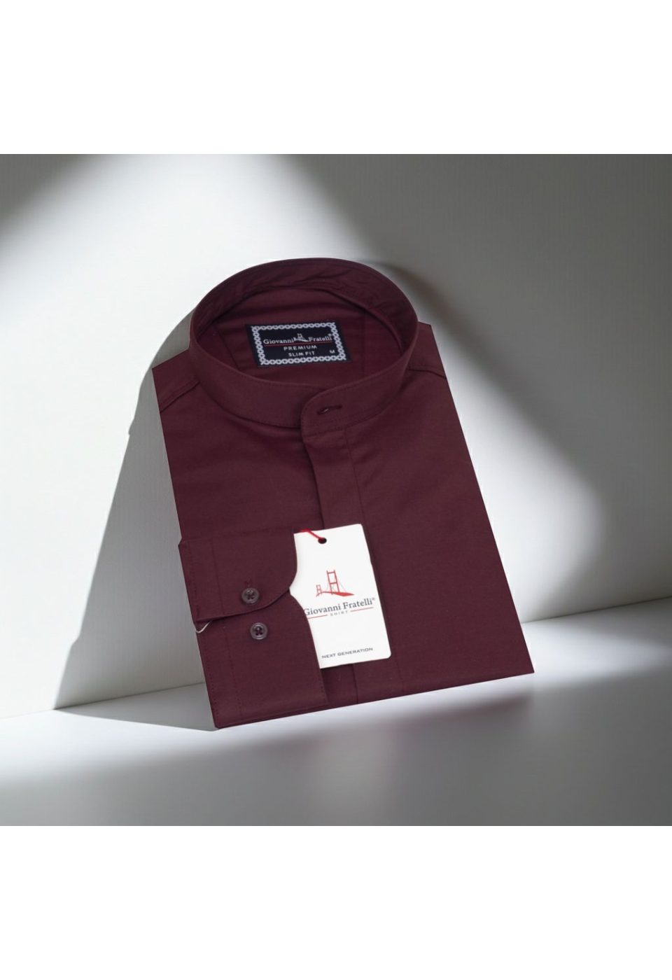 Slim Fit Kısa Kol Düz Renk Hakim Yaka Saten Erkek Gömlek 3GMK327047005 - Giovanni Fratelli
