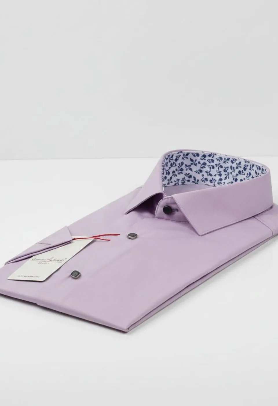 Slim Fit Kısa Kol Düz Renk Saten Erkek Gömlek 3GMK327070007 - Giovanni Fratelli
