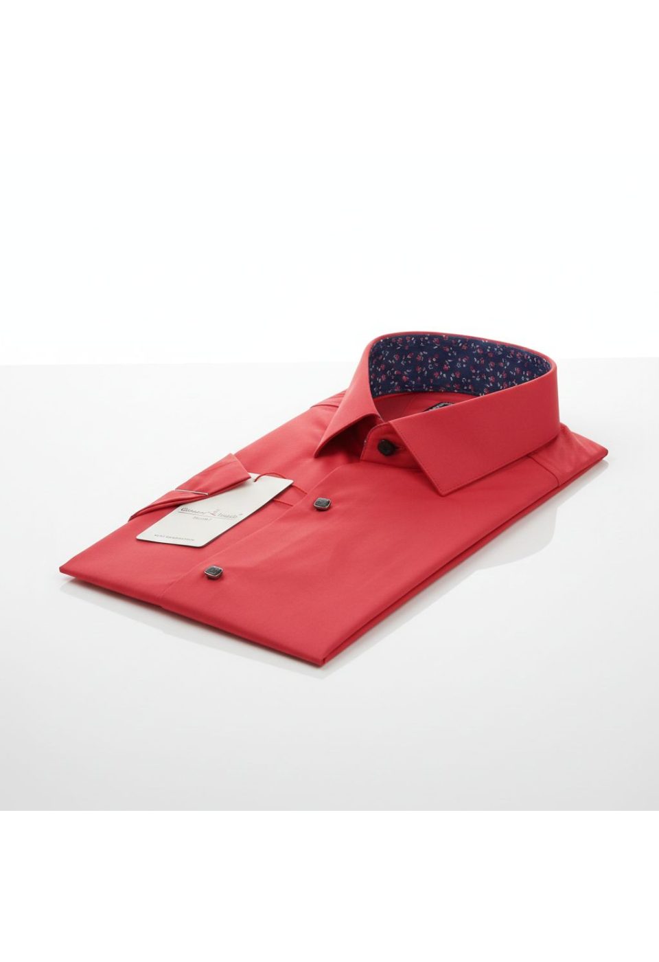 Slim Fit Kısa Kol Düz Renk Saten Erkek Gömlek 3GMK327070009 - Giovanni Fratelli