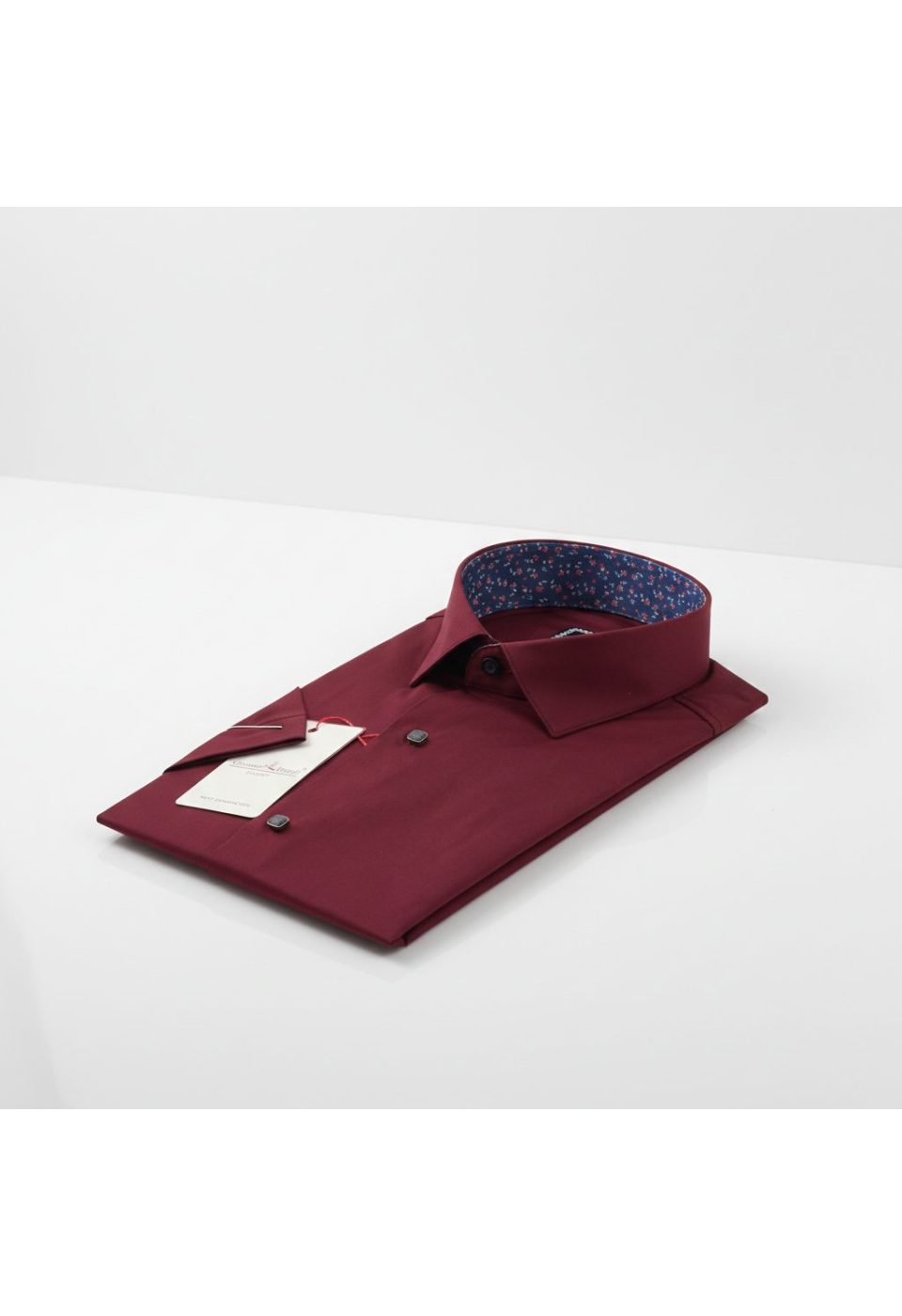 Slim Fit Kısa Kol Düz Renk Saten Erkek Gömlek 3GMK327070011 - Giovanni Fratelli