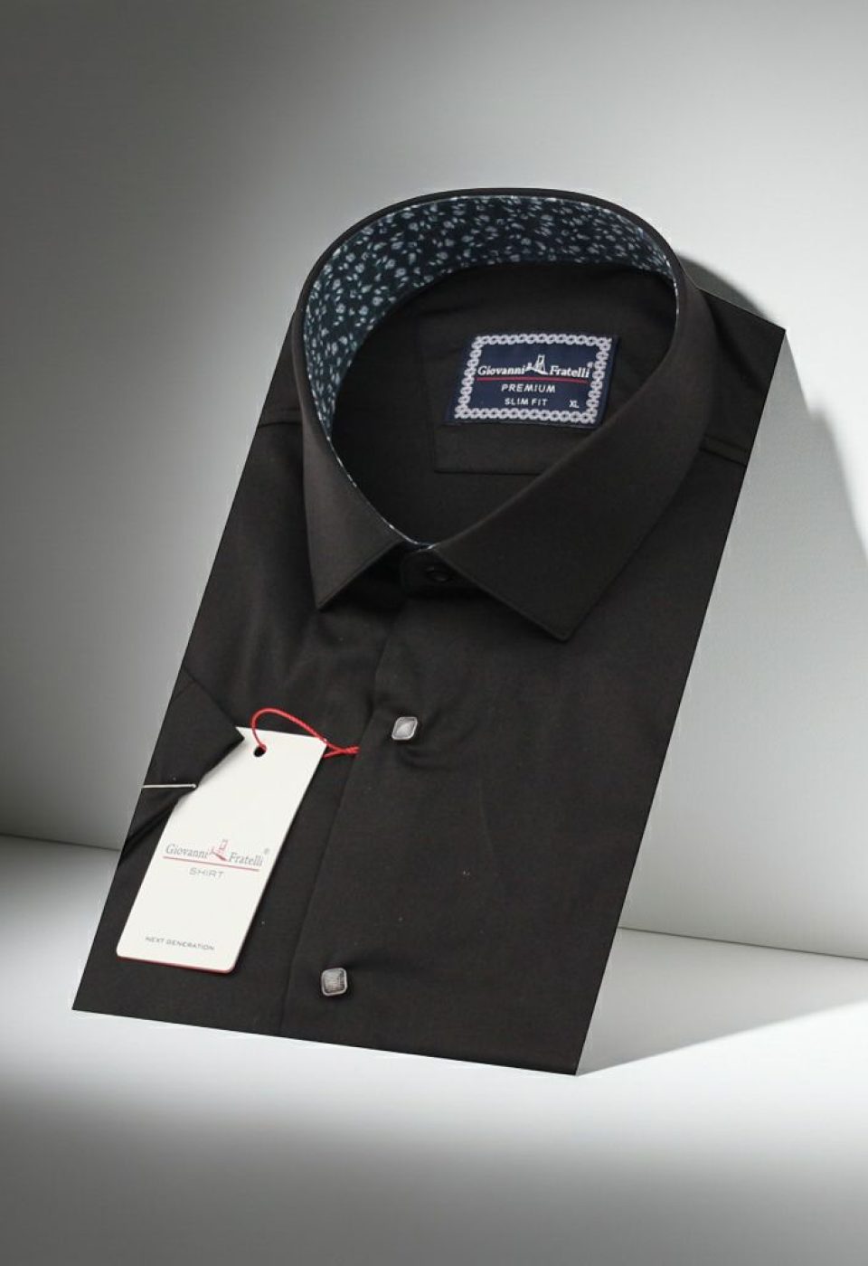 Slim Fit Kısa Kol Düz Renk Saten Erkek Gömlek 3GMK327070014