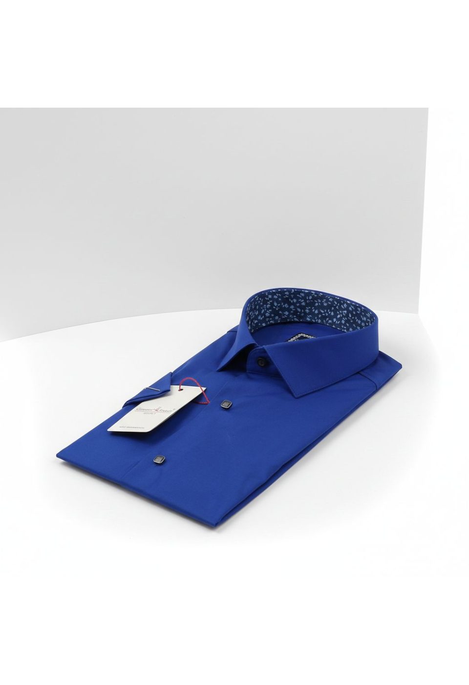 Slim Fit Kısa Kol Düz Renk Saten Erkek Gömlek 3GMK327070015 - Giovanni Fratelli