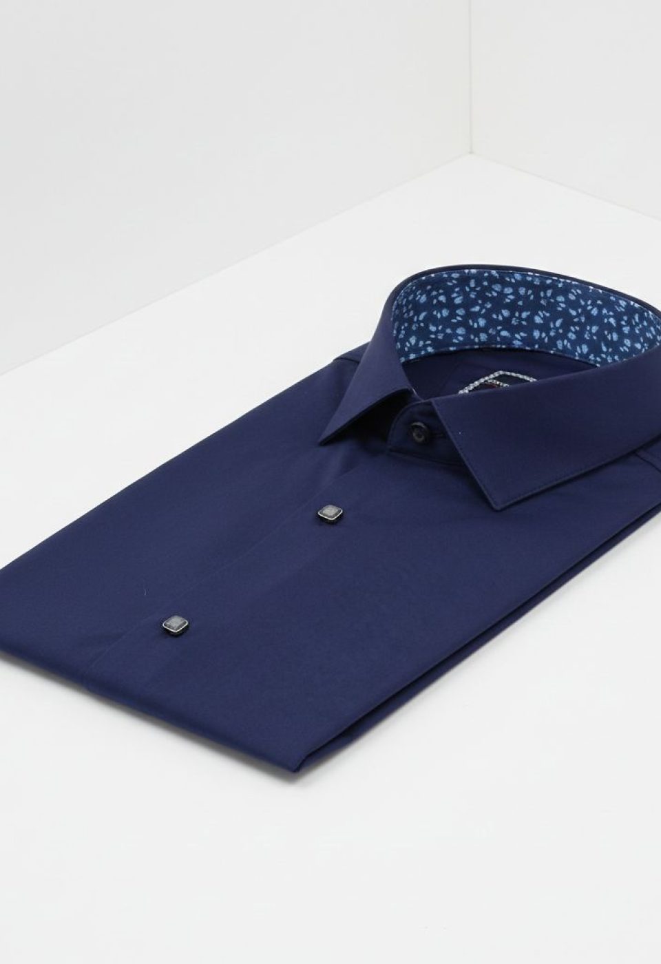Slim Fit Kısa Kol Düz Renk Saten Erkek Gömlek 3GMK327070016