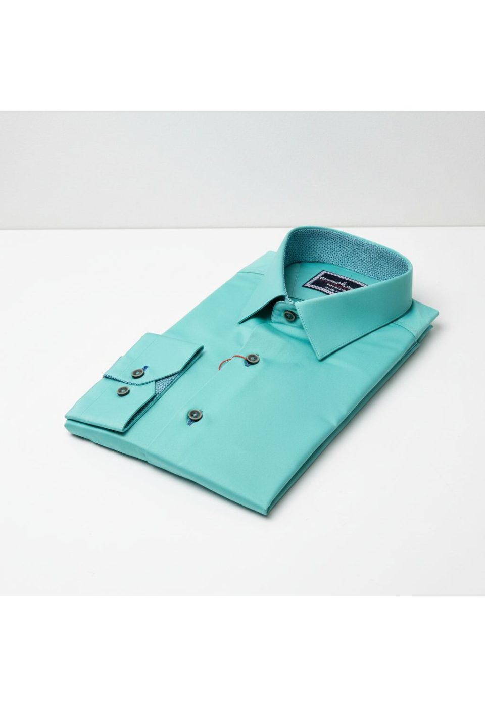 Slim Fit Uzun Kol Düz Renk Saten Erkek Gömlek 3GMK317090024 - Giovanni Fratelli