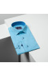 Slim Fit Uzun Kol Düz Renk Saten Erkek Gömlek 3GMK317090030